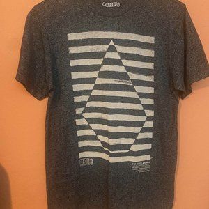 Volcom Women's Dark Grey T-shirt with Volcom Logo